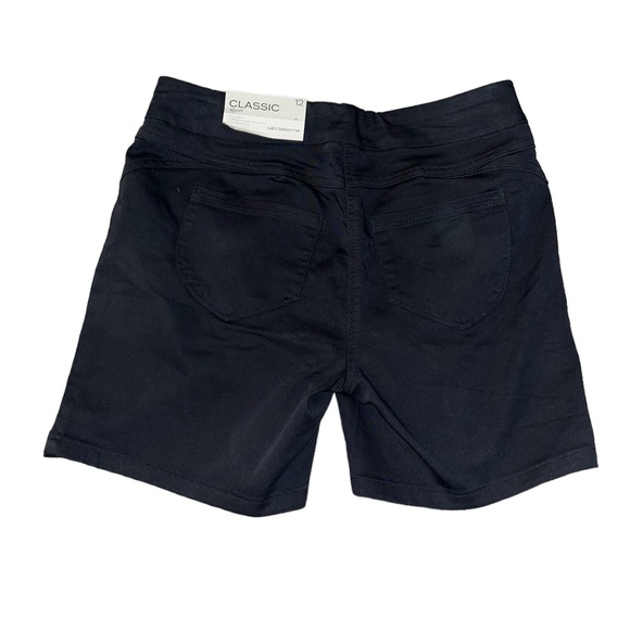 Liz Claiborne classic pull on short women’s size 12 black - Picture 2 of 5